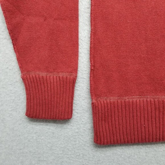 American Eagle Sweater Mens Large Red Pullover Crew Neck Casual - Picture 2 of 12